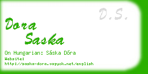 dora saska business card