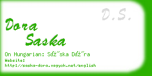 dora saska business card